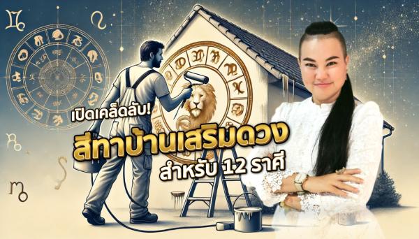 เปิดเคล็ดลับ! สีทาบ้านเสริมดวงสำหรับ 12 ราศี